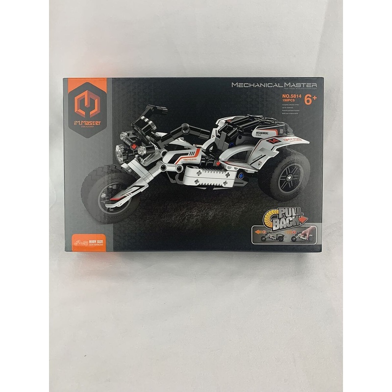 Tech Bricks Pull-Back Motorbike 198pc