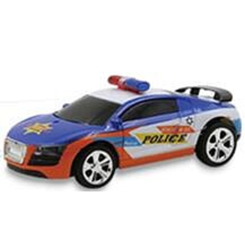 1-58 R/C Police Car Blue + White 2.4g