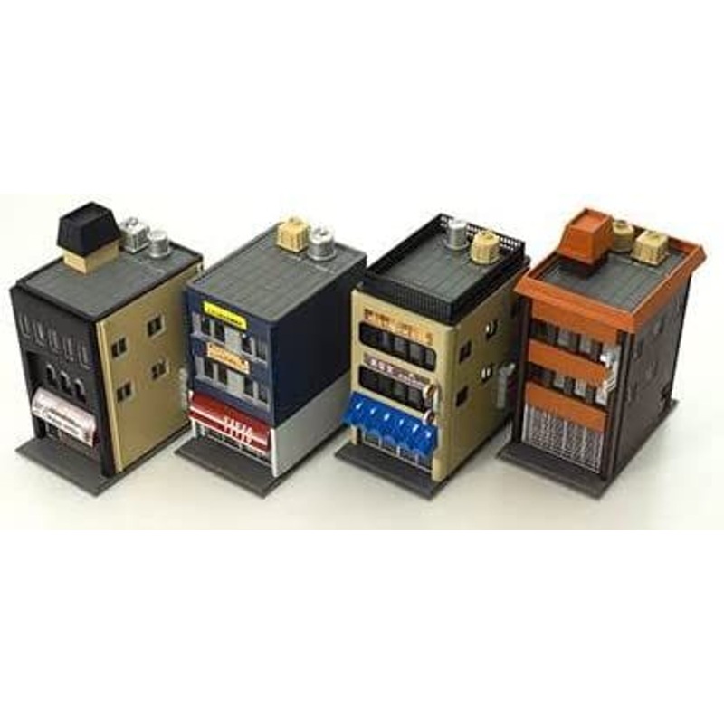 Greenmax 2219 Commercial Building 3F (Renovation Type) (4 Pieces) (N scale)