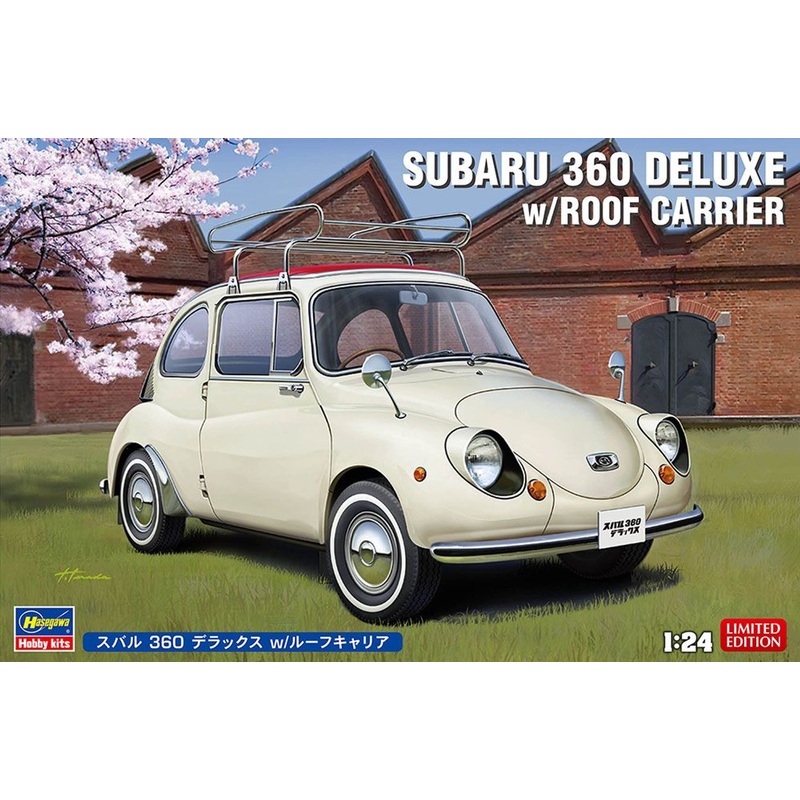 Hasegawa 1/24 Subaru 360 Deluxe w/roof carrier Plastic Model