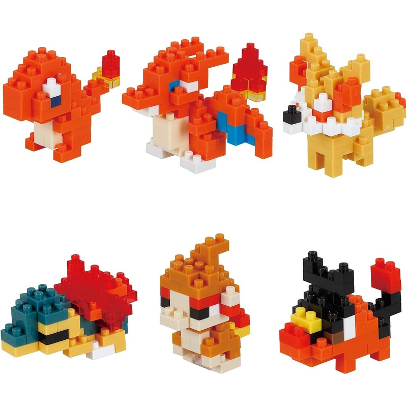 Nanoblock Pokemon – Fire Type Pokemon Set (6)