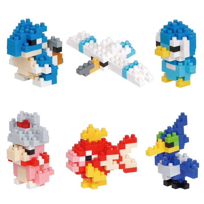 Nanoblock Pokemon – Water Type Pokemon Set (6)
