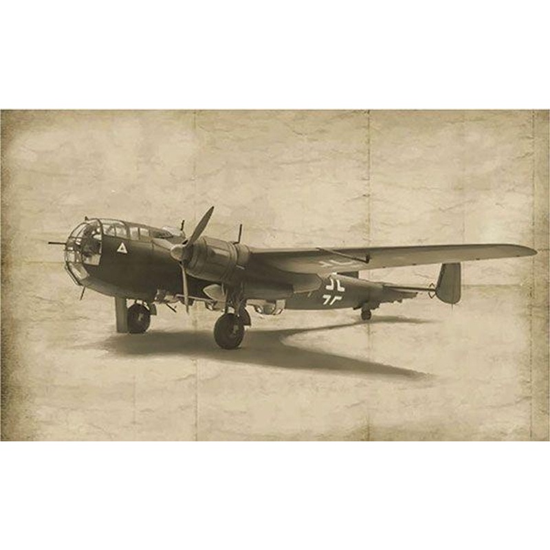 Platz Italeri 1/72 WWII German Air Force Dornier Do217 K2 With Fritz X Guided Bomb Plastic Model