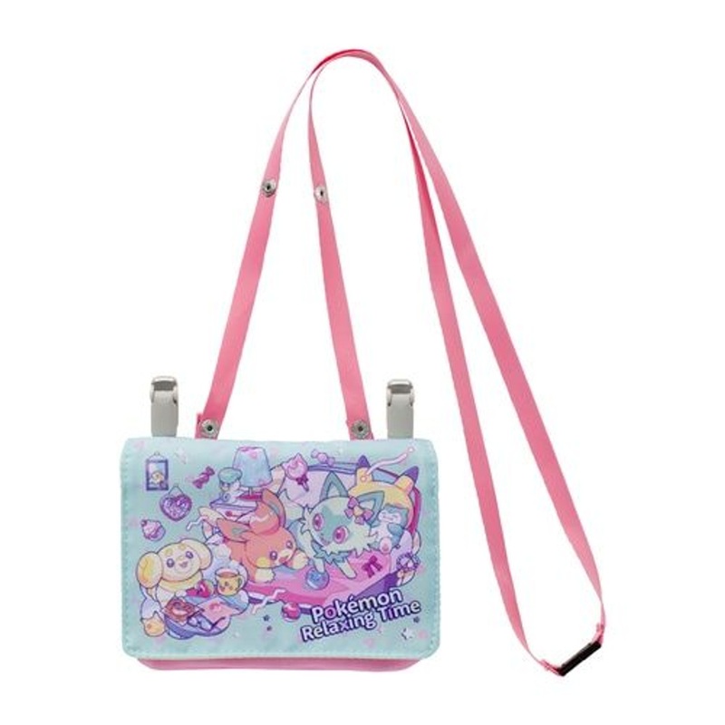 Pokemon Center Original Multi-Pocket Pouch with Strap – Pokemon Relaxing Time