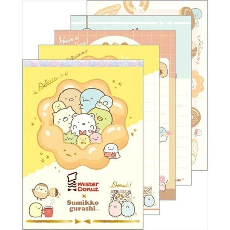 San-x Sumikko Gurashi Memo Pad – Mister Donut Set 2