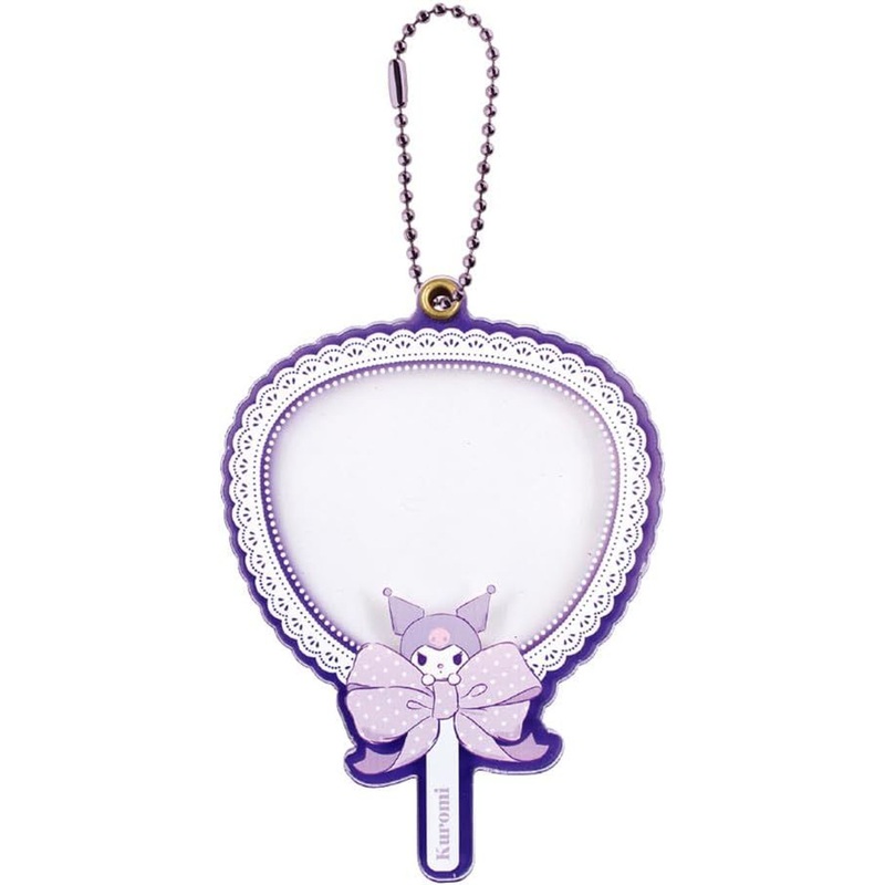 Sanrio Clear Fan Keychain Kuromi
