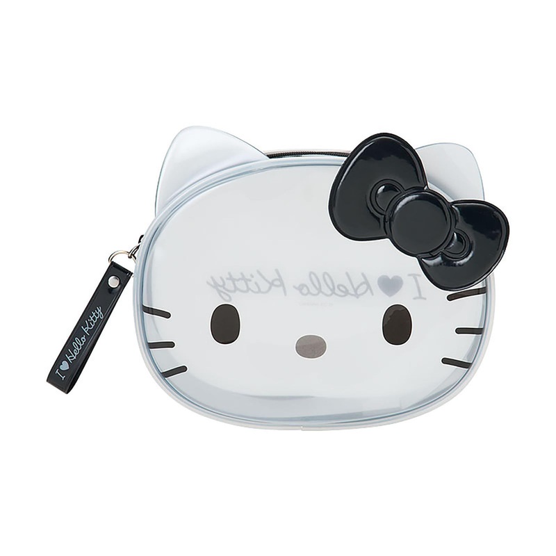 Sanrio Other Clear Pouch (I Love Hello Kitty) Hello Kitty Black Accessory Holder 606073