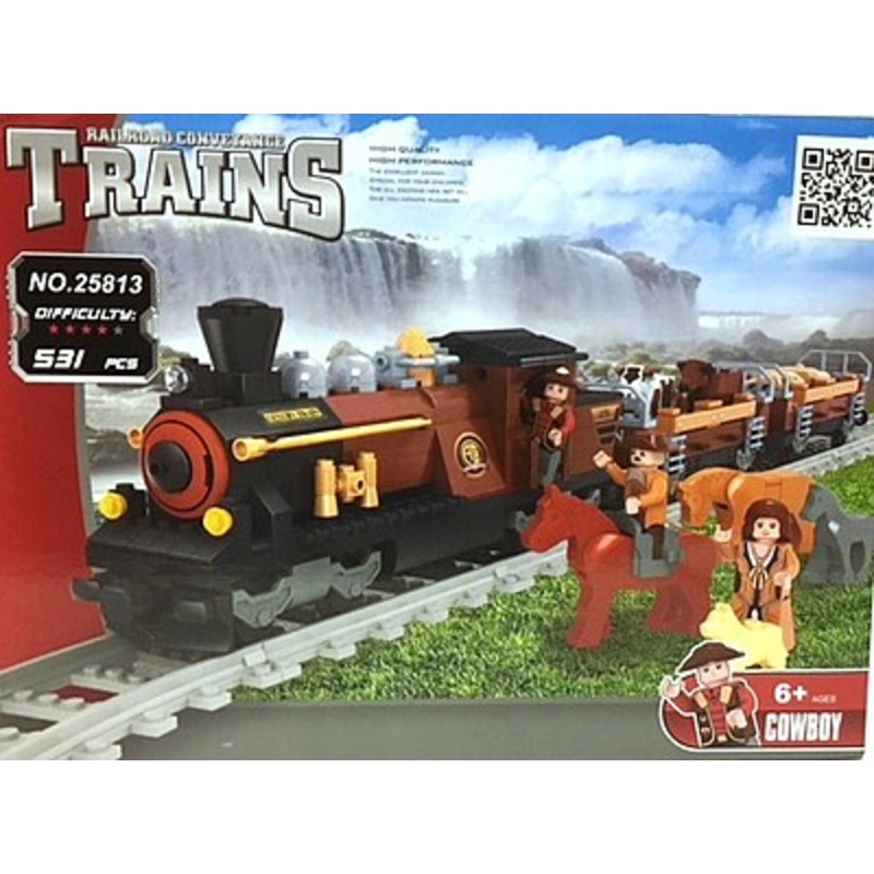 Steam Loco W/cattle 531p