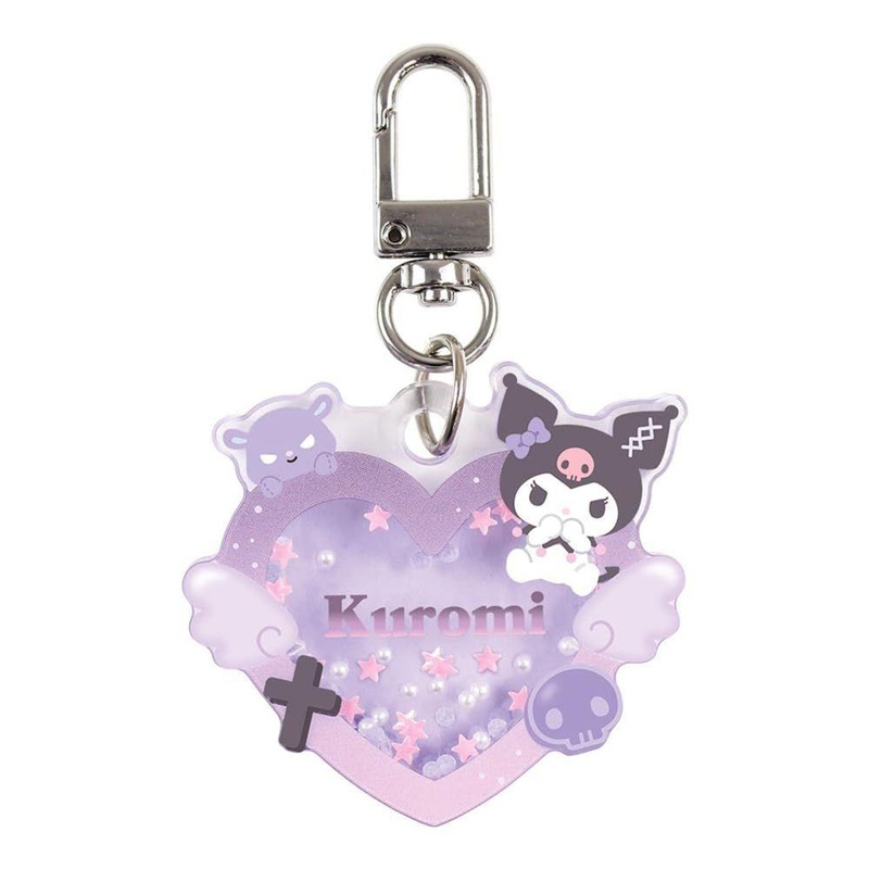 T’s Factory Sanrio Heart Shaker Keychain Kuromi