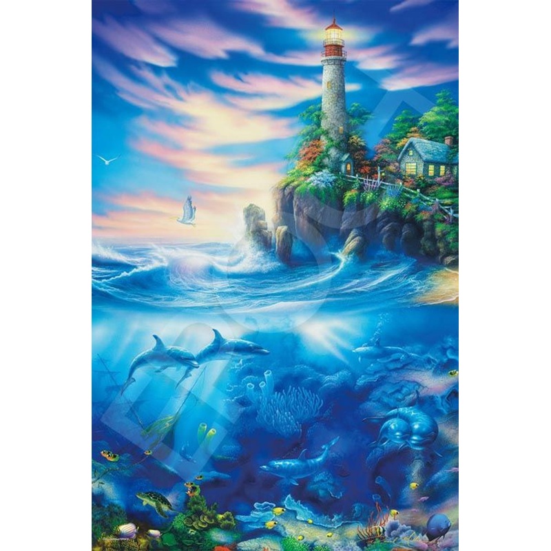 Epoch 13-045s Jigsaw Puzzle Eternal Light Lighthouse David Miller (Glow in the Dark) (1000 Pieces)