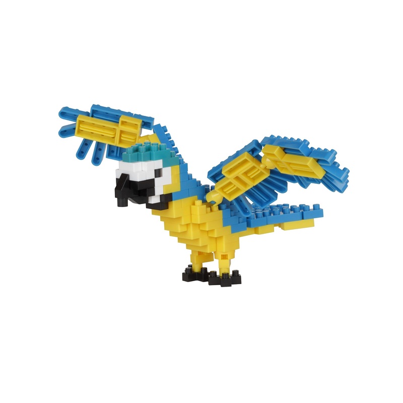 Nanoblock Animals – Blue/Yellow Macaw