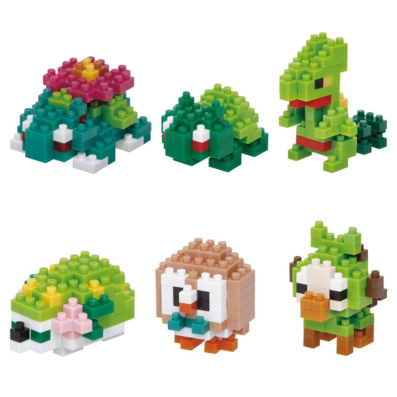 Nanoblock Pokemon – Grass Type Pokemon Set (6)