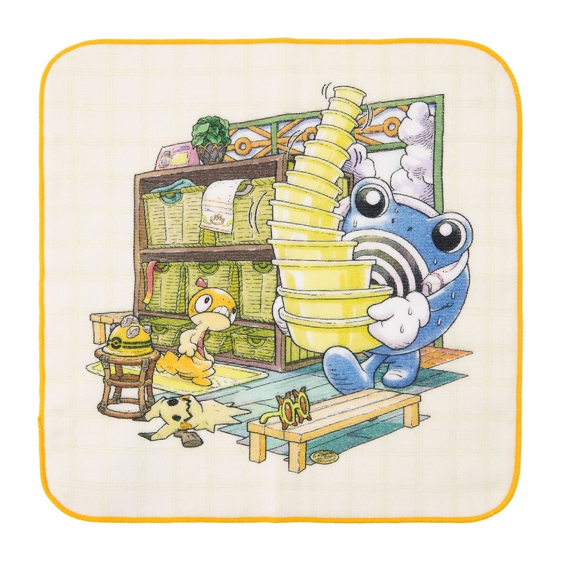 Pokemon Center Original Hand Towel Pokemon Center Poliwhirl & Scraggy