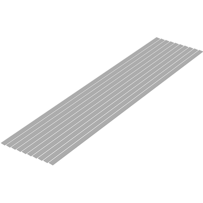 Wave Pla=Materials [Gray] Thin Board 0.5 x 5.0 mm 10pcs