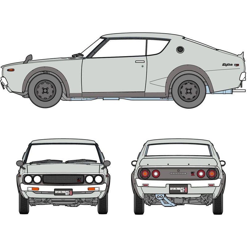 Hasegawa 1/24 Nissan Skyline 2000GT-R (KPGC110) ”Detail Up Ver.” Plastic Model