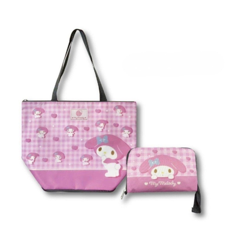 Hatakeyama Shoji Foldable Insulated Eco Bag Checkered Pattern My Melody