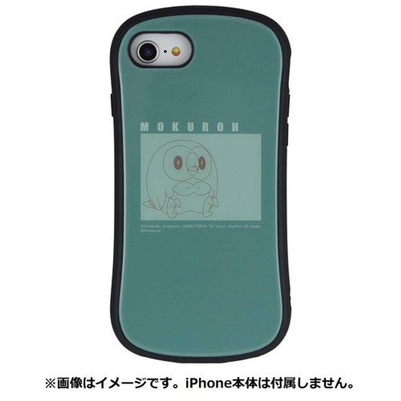 Pokemon Center Original iPhoneSE (3rd/2nd generation) / 8/7/6s/6 Compatible Hybrid Glass Case Rowlet
