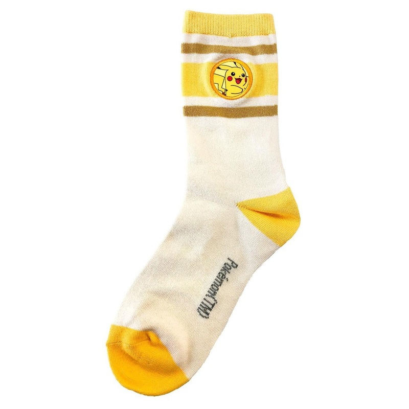 Pokemon Center Original Jigglypuff Patch Socks Pikachu 23-25cm