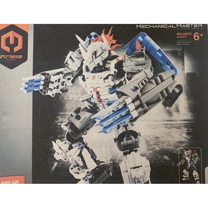 Mecha Tech Building Set Grey 965 pcs