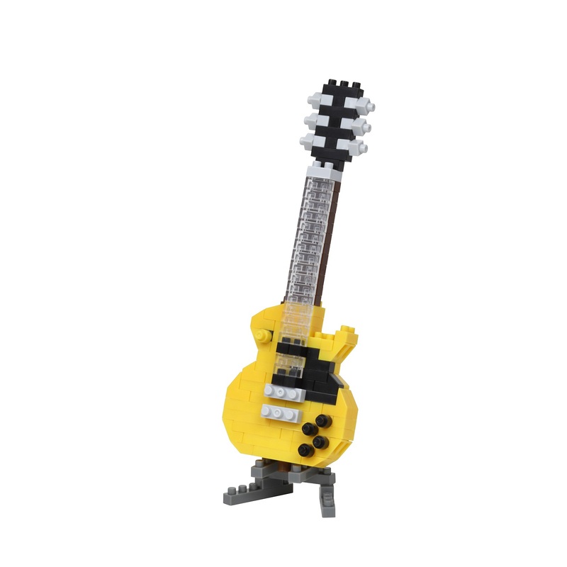 Nanoblock Instrument – Yellow Electric Guitar