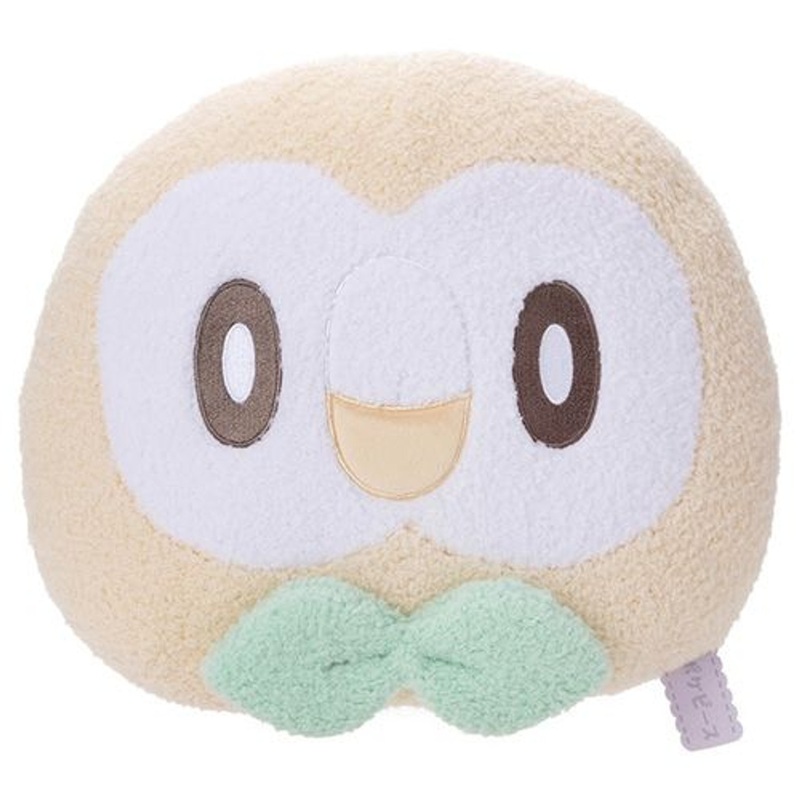 Pokemon Center Original PokePeace Plush Face Cushion Rowlet
