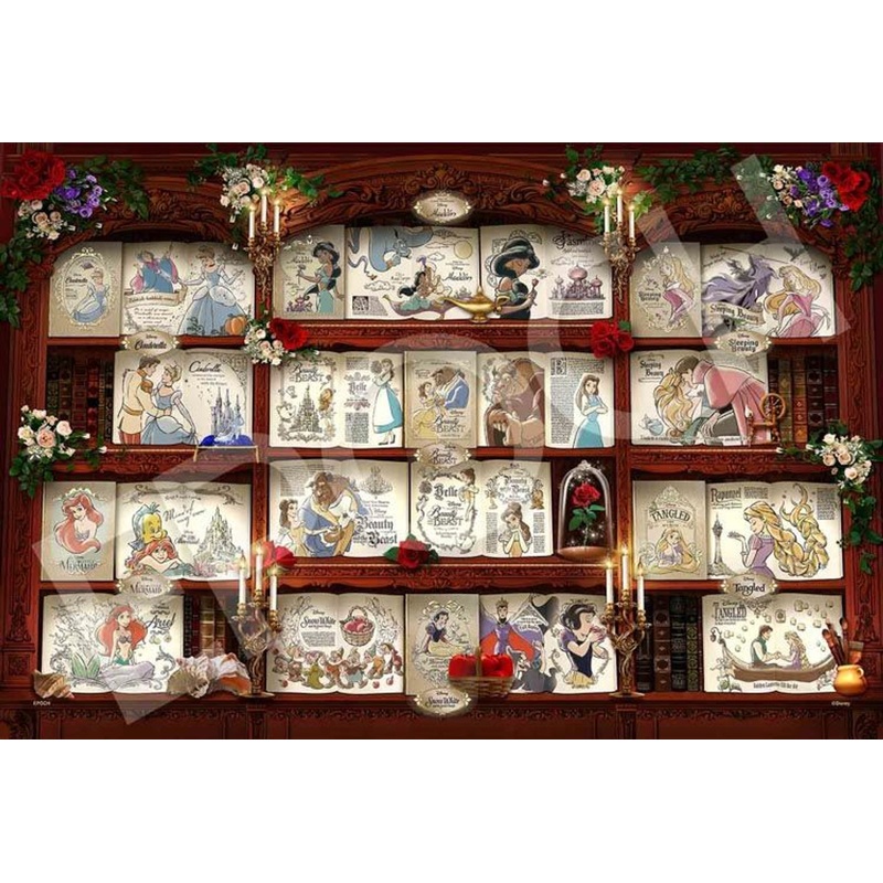 Epoch 97-008 Jigsaw Puzzle Disney Princess Bookshelf (Decoration Puzzle) (1000 Pieces)
