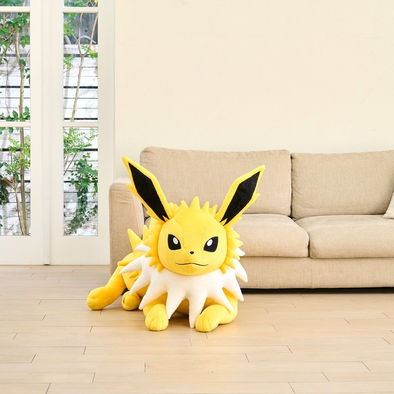 Pokemon Center Original Plush Life-Size Jolteon Lying Down
