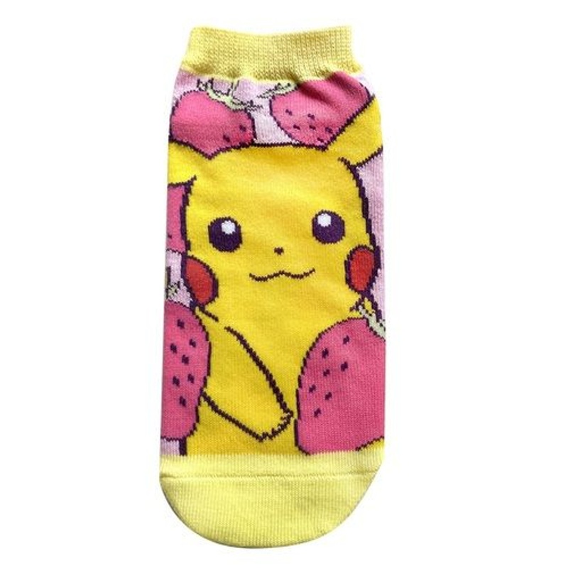 Pokemon Center Original Strawberry Socks Pikachu
