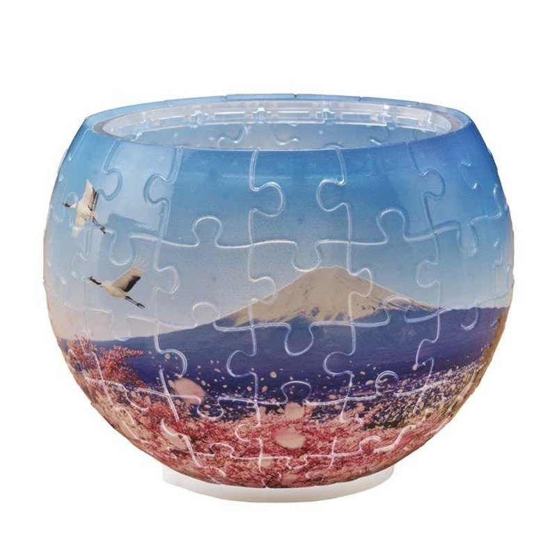 Yanoman 2201-77 Lampshade Jigsaw Puzzle Asama Park in Full Bloom (80 Pieces)