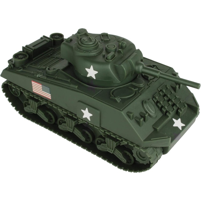 54mm Sherman Tank (Olive Green) (BMC Toys)