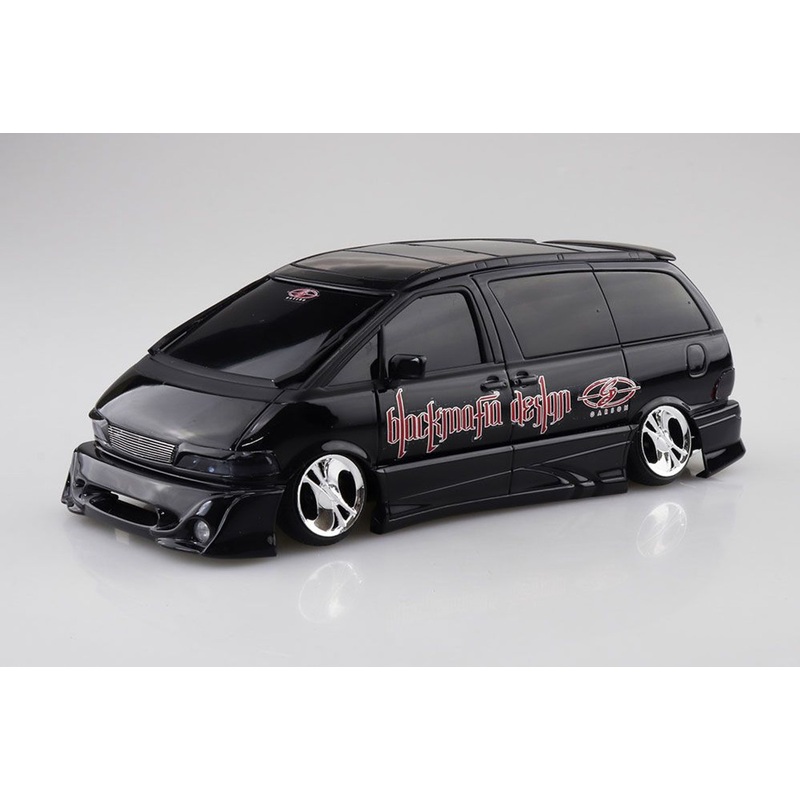 Aoshima 1/24 Black Mafia TCR11W Estima ’98 (Toyota) Plastic Model