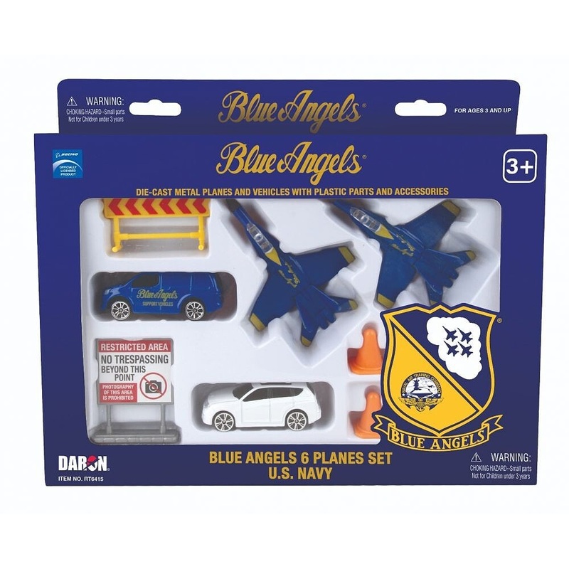 Blue Angels USN Planes & Vehicles Die Cast Playset (10pc Set)
