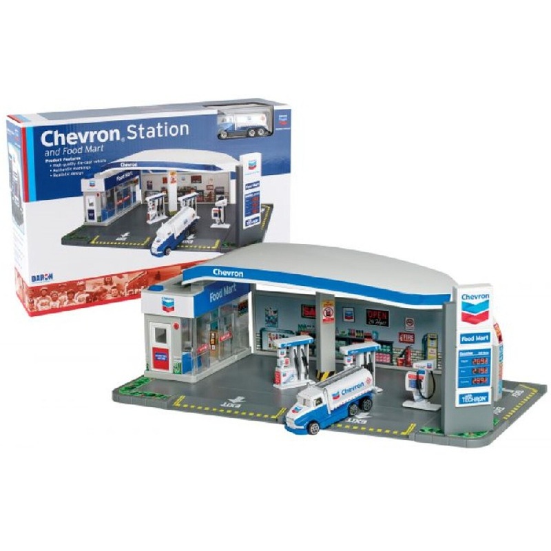 Chevron Gas Station & Food Mart Playset (Die Cast)
