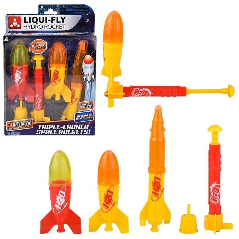 Deluxe Hydro Water Space Rocket Set (3pk)