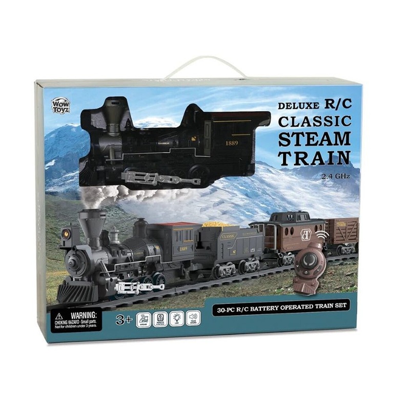 Deluxe R/C Classic Steam Battery Operated Train Set (30pcs)