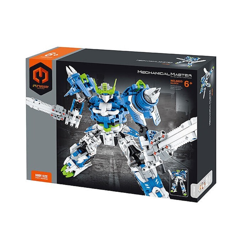 Mecha Tech Building Set Blue 941 pcs