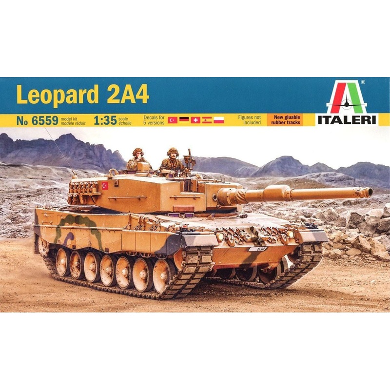 Platz Italeri 1/35 NATO Forces Leopard 2A4 Plastic Model