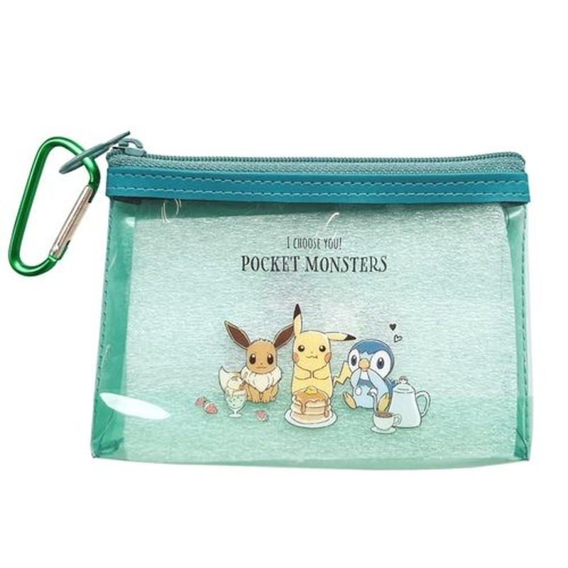 Pokemon Center Mini Pouch  w/Carabiner (Tea Time)