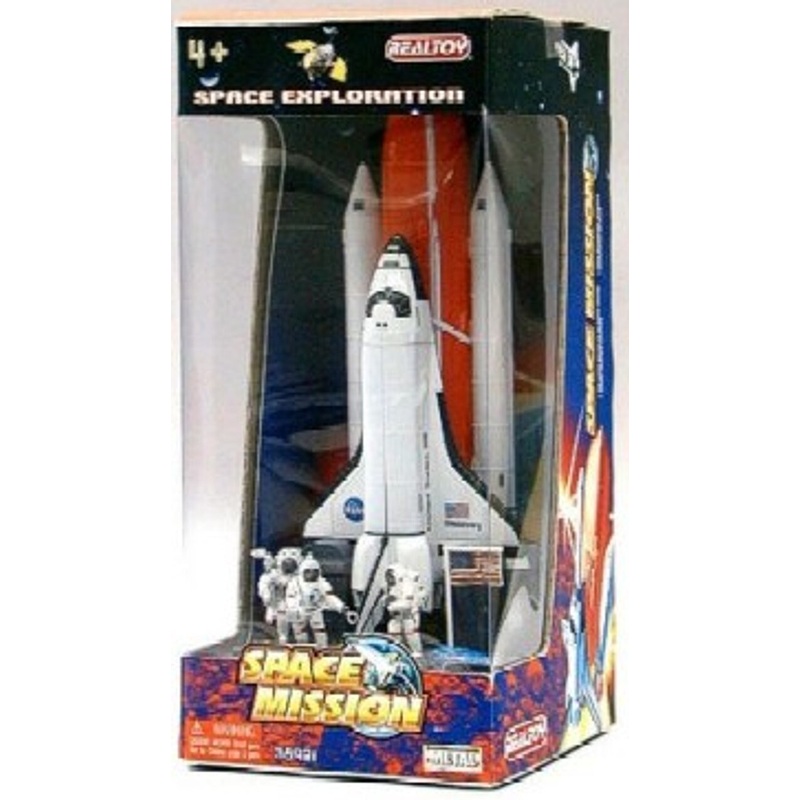 Space Shuttle w/Booster & Astronauts Die Cast Playset