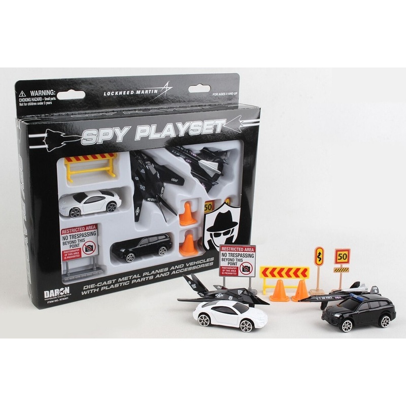 Spy Planes & Vehicles Die Cast Playset (10pc Set)