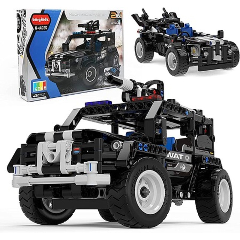 Tech Brick 2’n1 Police Car Kit