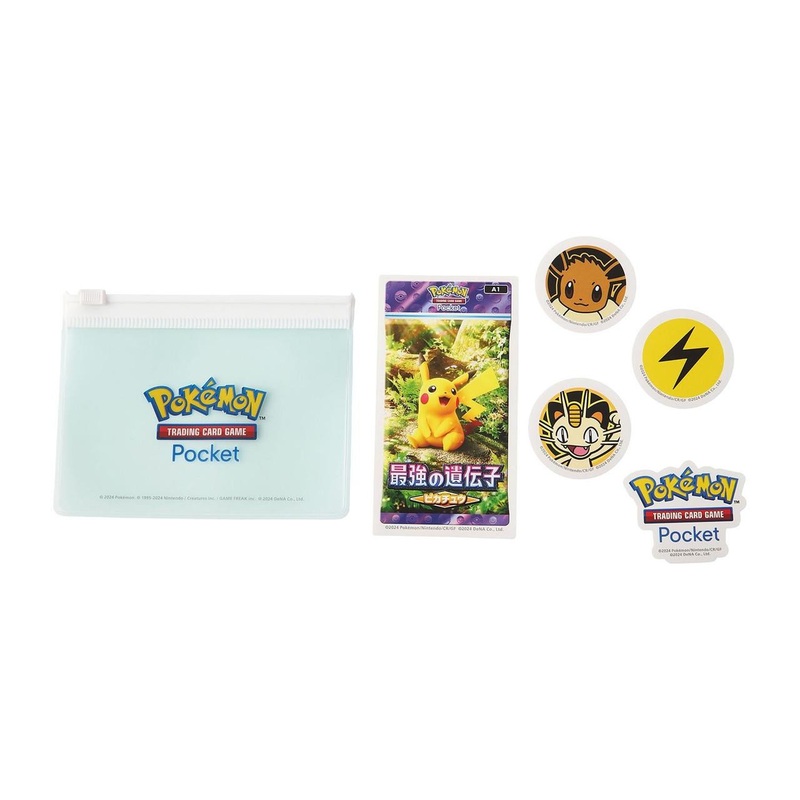 Pokemon Center Original Sticker In Pouch Pokemon Trading Card Game Pocket Pikachu