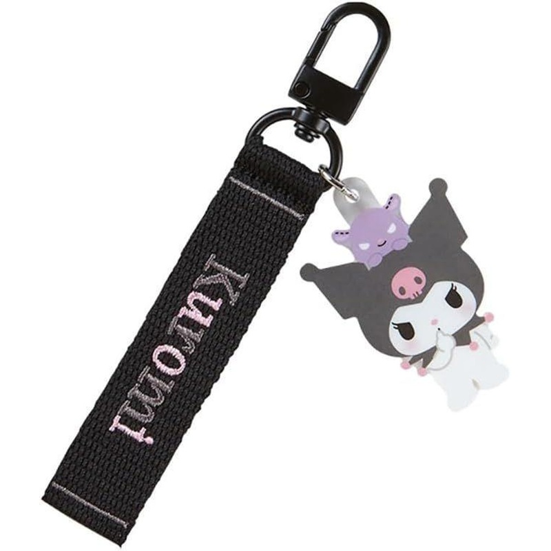 Sanrio Embroidery Tag Keychain Kuromi