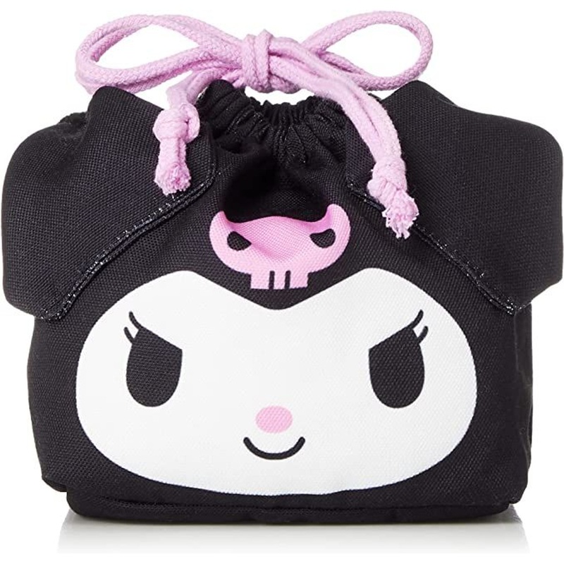 T’s Factory Sanrio Face Drawstring Bag Kuromi