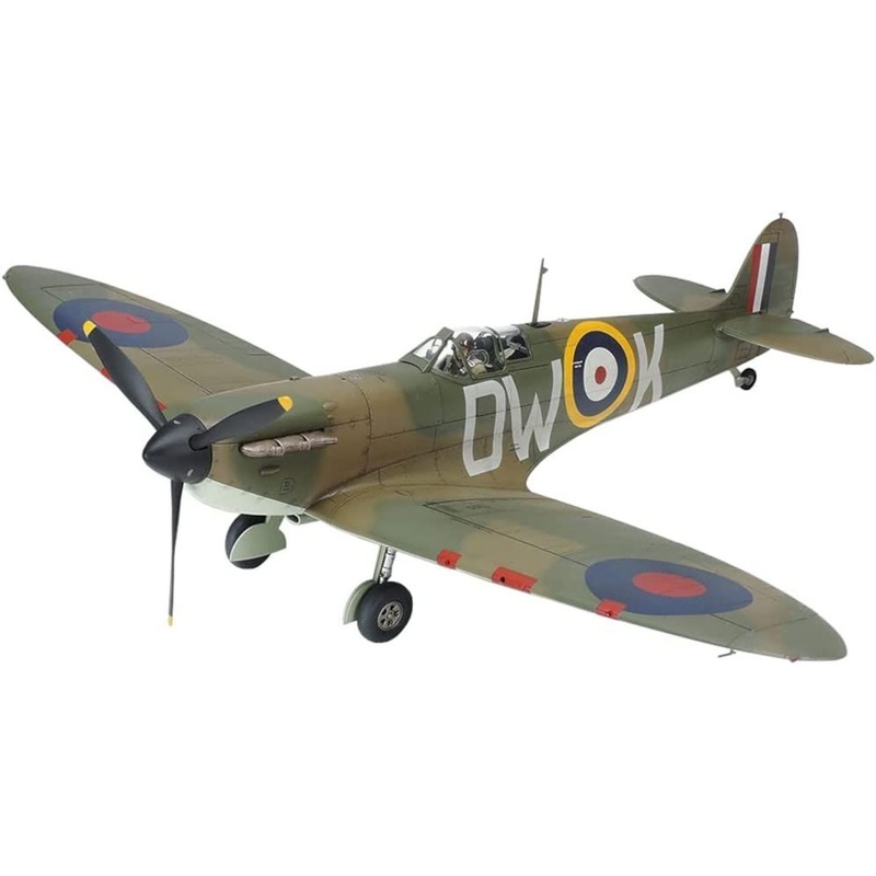 Tamiya 1/48 Supermarine Spitfire Mk.I w/Light Utility Car 10HP Plastic Model
