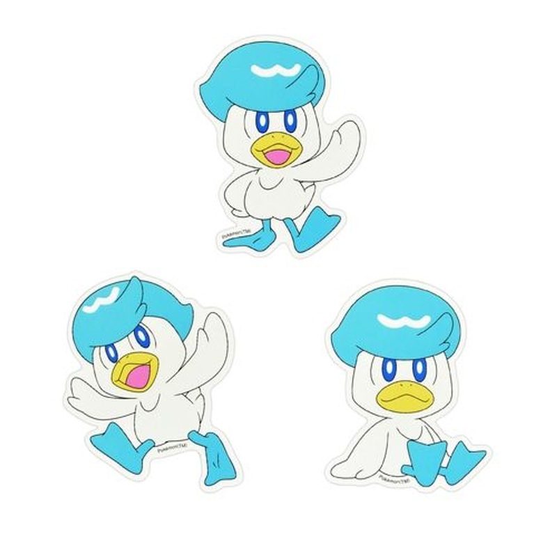 Pokemon Center Original Phone Case Stickers Quaxly (3 Stickers)