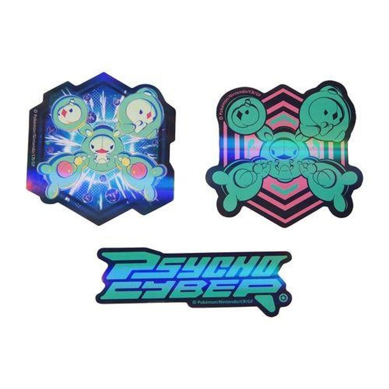 Pokemon Center Original Pokemon Center Original Sticker Set Psycho Cyber Solosis Duosion Reuniclus