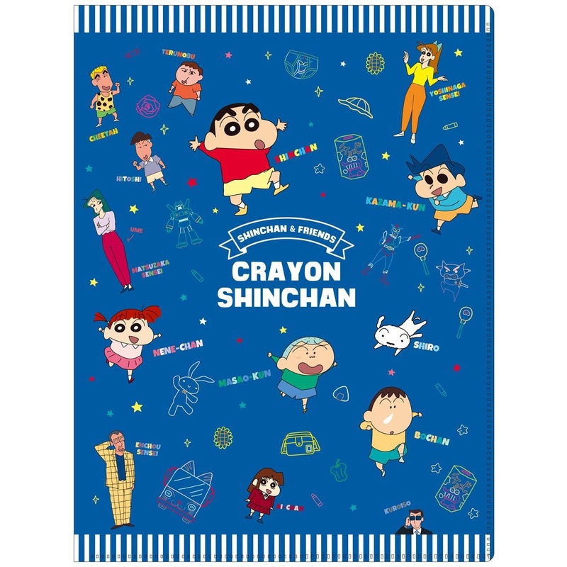 T’s Factory Clear Holder with 6 Pockets Crayon Shin-chan Friends