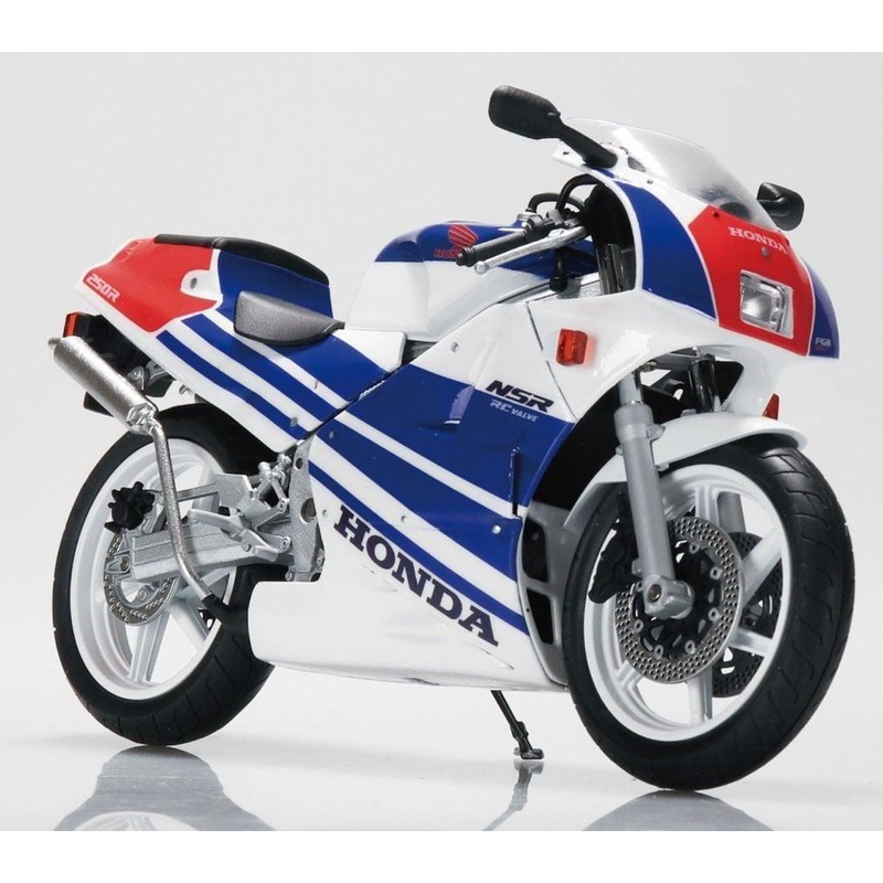 Aoshima Bike 1/12 Honda NSR250R ’89 Ross White Terra Blue Plastic Model