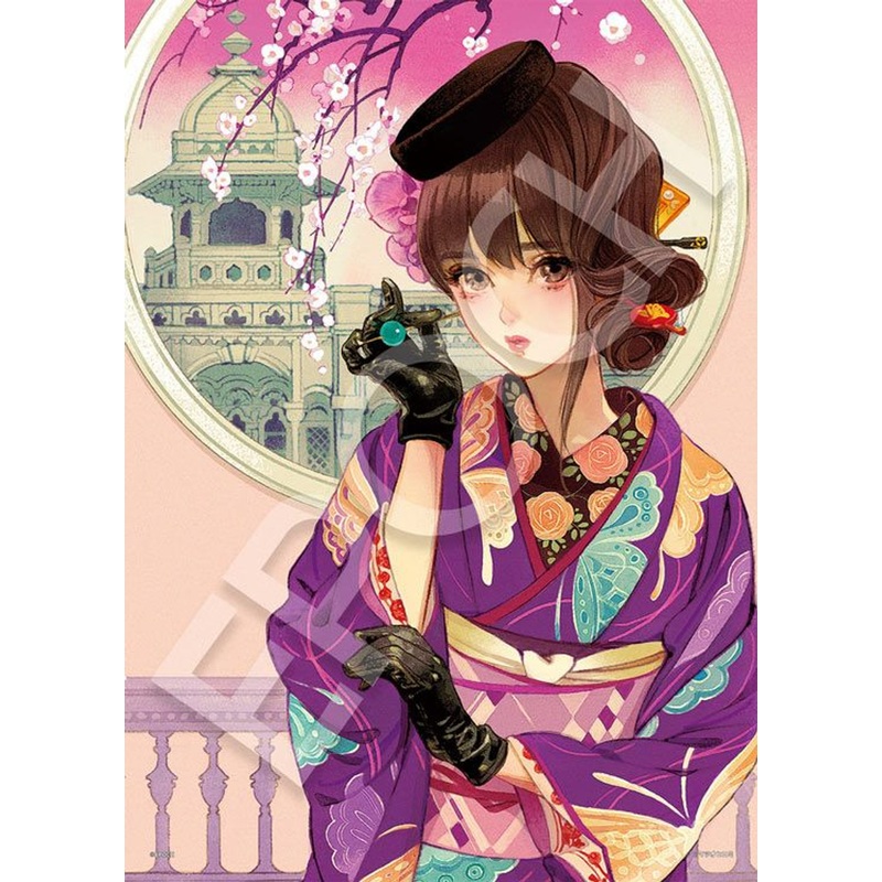 Epoch 06-126s Jigsaw Puzzle Hiromi Matsuo Round Window Woman (500 Pieces)